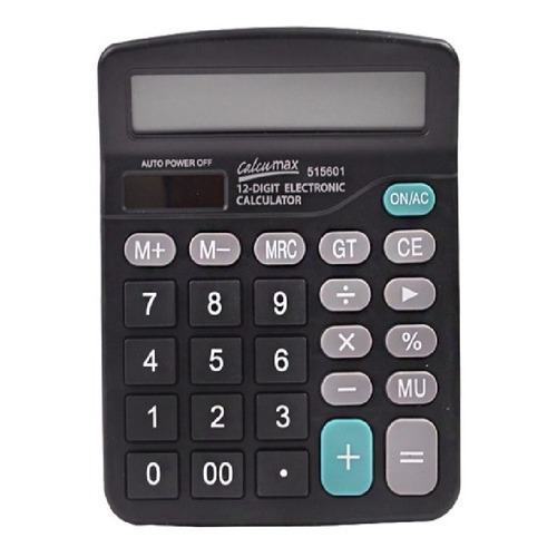 Calculadora Kenko Kk-837b 12 Digitos Grandes 16x12cm Escrito Color Negro