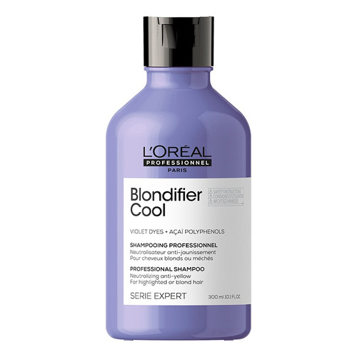 Shampoo L'oréal Professionnel Serie Expert Blondifier Cool En Botella De 300ml Por 1 Unidad