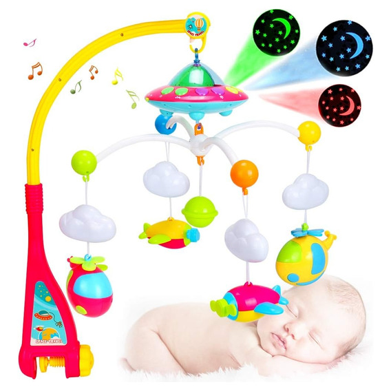 Móvil De Bebé Musical Con  Proyector/luces