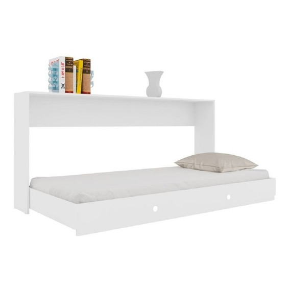 Cama Plegable Horizontal 1 Plaza América Blanco