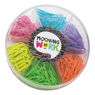 Broches Clips Kit 6 En 1 33mm Colores Flúo Mooving At Work Color Multicolor