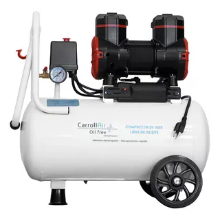 Compresor Libre De Aceite 24lts 1hp Car-hsud900/1/24 Carroll Color Blanco Fase Eléctrica Monofásica Frecuencia 60