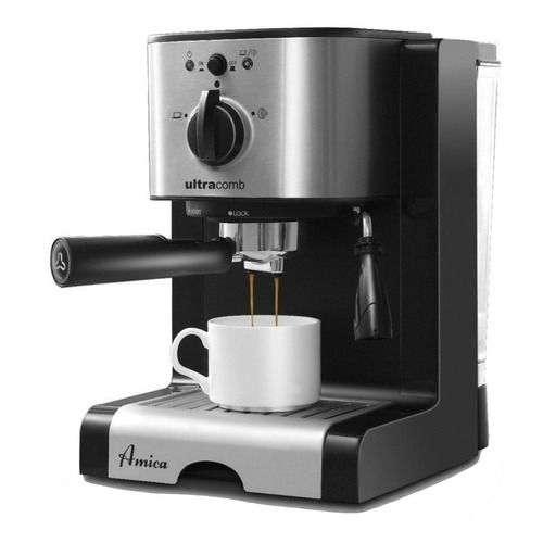 Cafetera Ultracomb CE-6109 automática negra expreso 220V