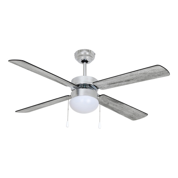 Ventilador De Techo Moderno Gris Álamo De 42 Pulgadas / 107cm Aspas Acabado Tipo Madera Ceiling Fan Beckon