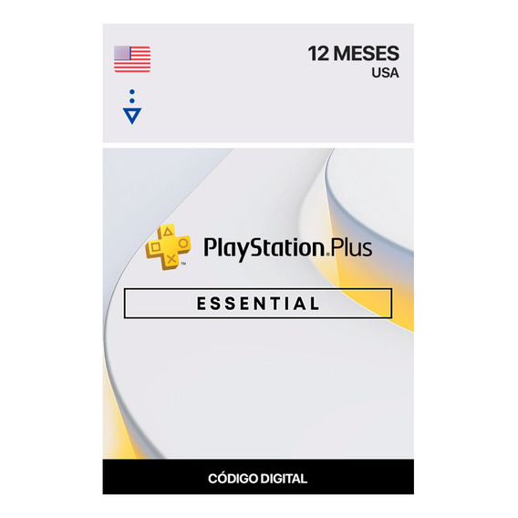 Playstation Plus Essential 12 Meses Usa (codigo Digital)