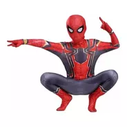 Fantasia Homem-Aranha Traje Spider Armor Mk 4 Cosplay (Adulto