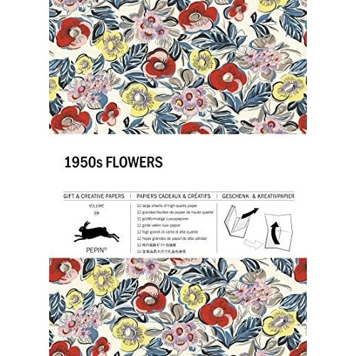 1950s Flowers Gift And Creative Paper Book Vol. 108., De Pepin Van Roojen. Editorial The Pepin Press En Inglés