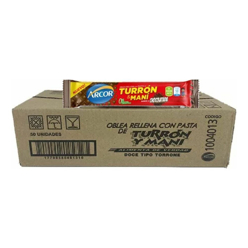 Turron Arcor Chocolatada Caja X 50un