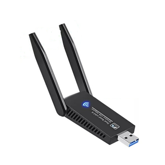 Adaptador Antena Wifi Inalámbric Usb3.0 1300mbps Doble Banda