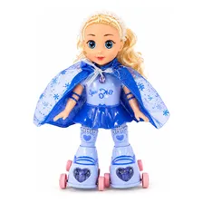 Boneca Patinadora Infantil Canta Dança Patina Com Luzes Som