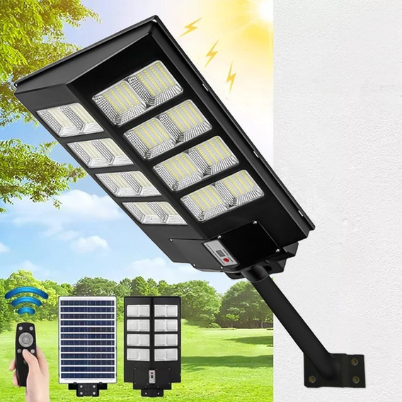 Lámpara Led Solar Exterior 800w Suburbana Alumbrado Público