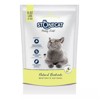 Piedras Stone Cat Aglomerante Aroma Limón 4kg