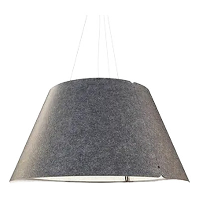 Colgante Shade 60cm E27 Fieltro Gris Oscuro Diseño Imdi