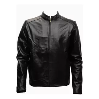 Chamarra De Piel Para Caballero Lisa Chaqueta Casual Formal