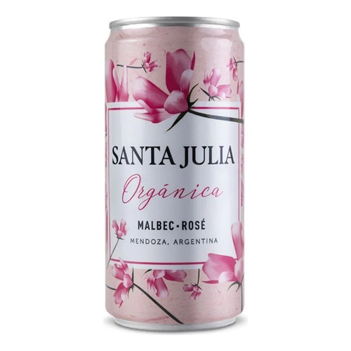 Vino Santa Julia Orgánica Malbec Rosé Lata X 269ml