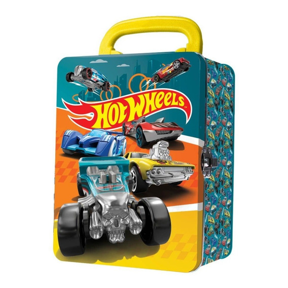 Hot Wheels - Car Case Estuche Para 18 Autos - Verde