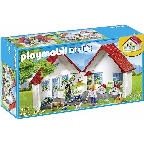 Tienda De Mascota Playmobil City Life En Maletín Niños Febo