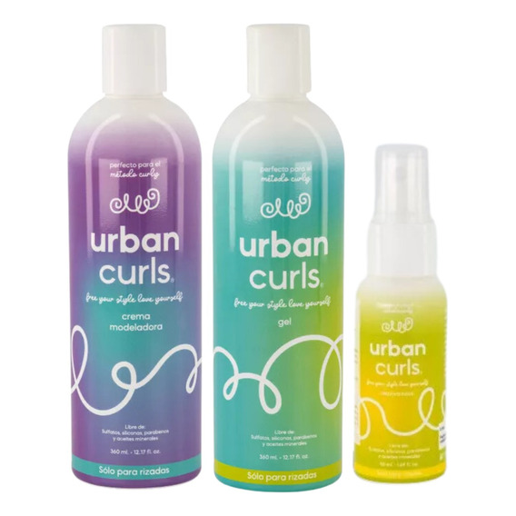 Kit Crema Y Gel Para Cabello + Regalo Urban Curls 325 Ml