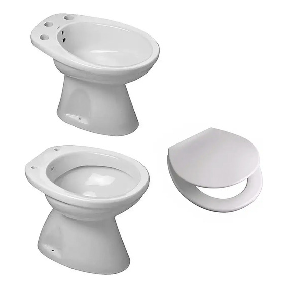 Juego De Baño Inodoro Corto Tapa Bidet Capea Italiana Ahora1