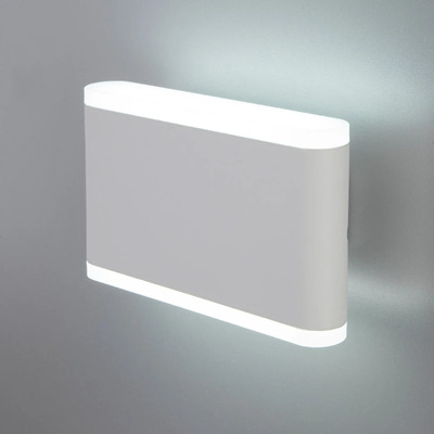 Bidireccional Aluminio Led 6w Orthog I Blanco Moderno Chato  Blanco