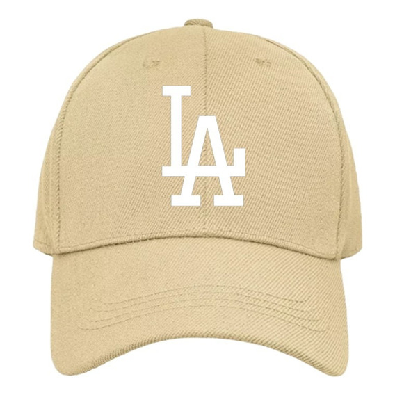 Gorra Beige Los Angeles Dodgers Beisbol Ajustable