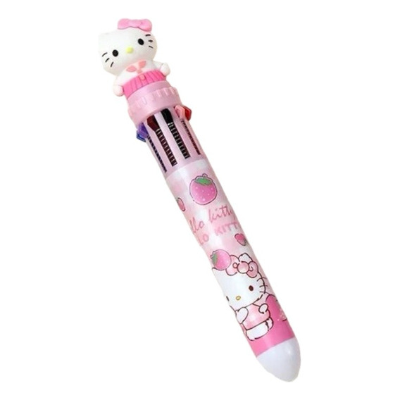 Lápiz Pasta Hello Kitty 10 En 1 Sanrio Kawaii Escolar