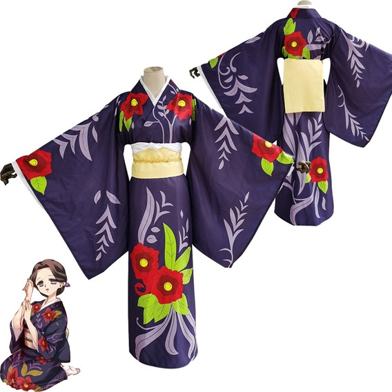 Disfraz Kimetsu No Yaiba Costume Dress Demon Slay Kimono