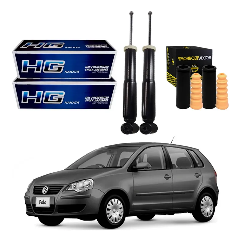 Kit Amortecedor Traseiro Polo 1.6 2.0 2007 A 2011