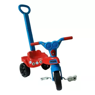  Triciclo Velotrol Infantil Tico-tico Com Empurrador  