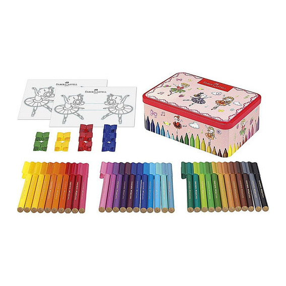 Marcadores Caja Musical Bailarina Faber Castell 25 Colores