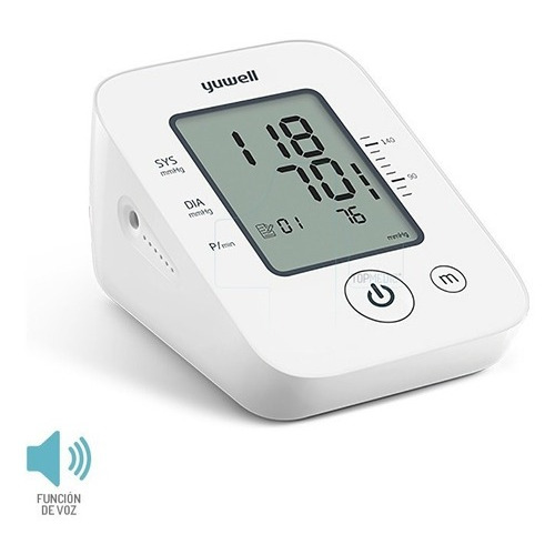 Monitor de presión arterial digital de brazo automático Yuwell YE-660D blanco