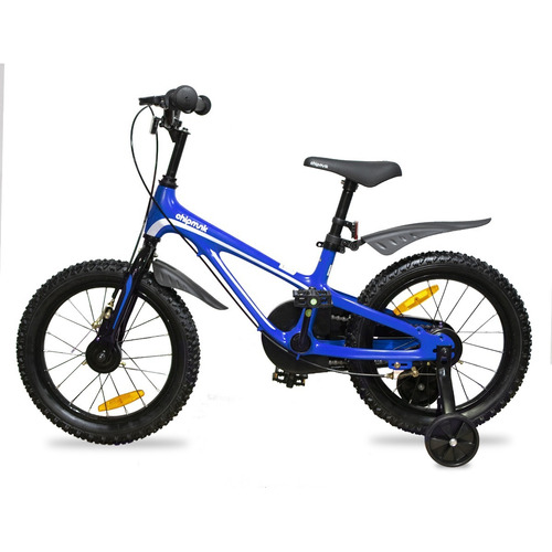 Bicicleta paseo RoyalBaby Chipmunk Moon R16 16" frenos caliper color azul con ruedas de entrenamiento  