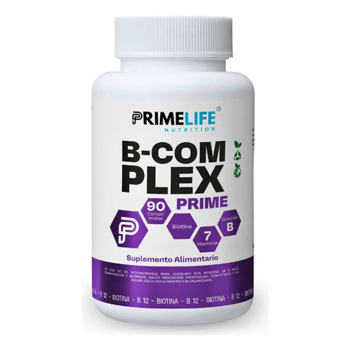 B-complex Prime 90 Comprimidos  Primelife Sabor Sin Sabor