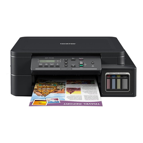 Impresora a color multifunción Brother DCP-T510W con wifi negra 100V - 120V