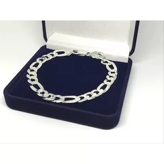 Pulsera De Plata Italiana 925 Hombre, 22 Centímetros, 9mm  