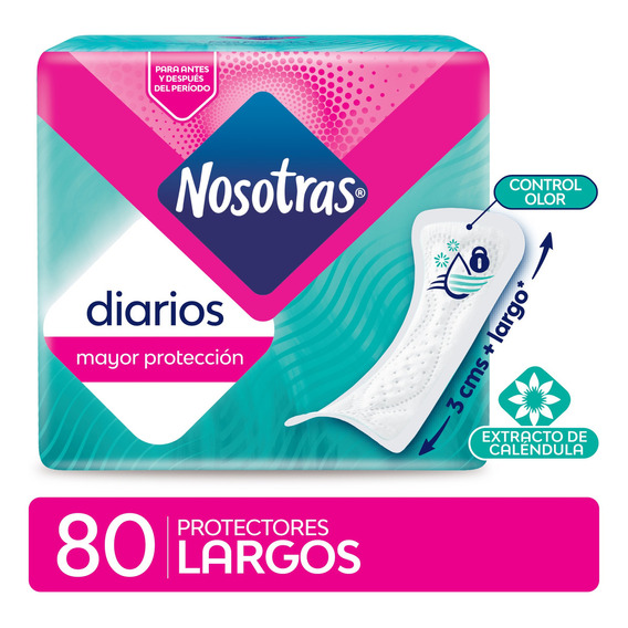 Protectores diarios Nosotras Femme Protector Grande 80 u