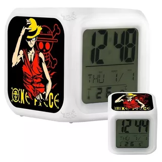 Reloj Despertador Lufy O One Piece Anime Con Luces