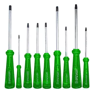 Kit 9 Chaves Torx Imantada Cromo Vanádio 