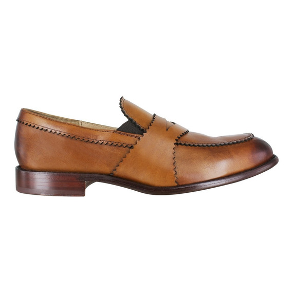 Mocasines Hombre Carlo Ronaldi 1106 Becerro Miel Cuero