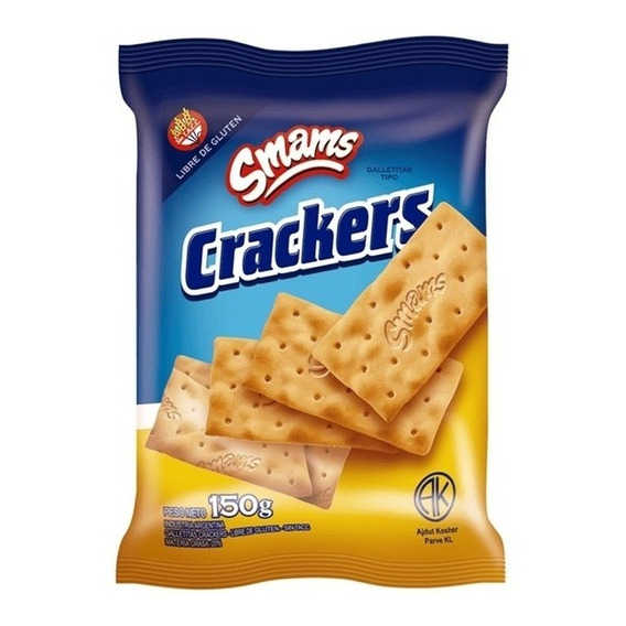 Galletitas Smams Crackers Clásicas 150gr X1u | Sin Tacc