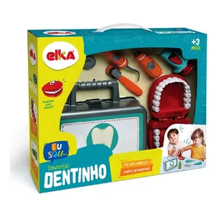 Kit Dentista Infantil Doutor Dentinho Maleta Brinquedo Elka