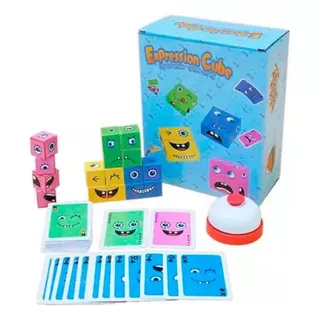 Juego De Puzzle Cubos Didáctico Expresiones Y Emociones