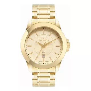 Relógio Masculino Technos Steel Dourado Loja De Fábrica