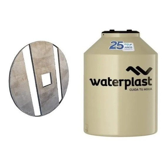 Tanque Waterplast 1000 L Tricapa Con Base, Envios.