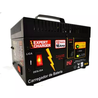 Carregador Bateria 12 Volts Voltímetro Digital E Reativador