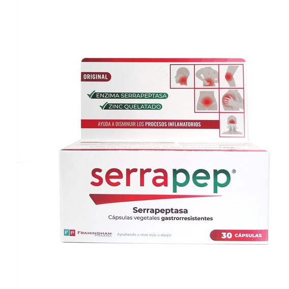 Serrapep Gastrorresistentes X 30 Capsulas 