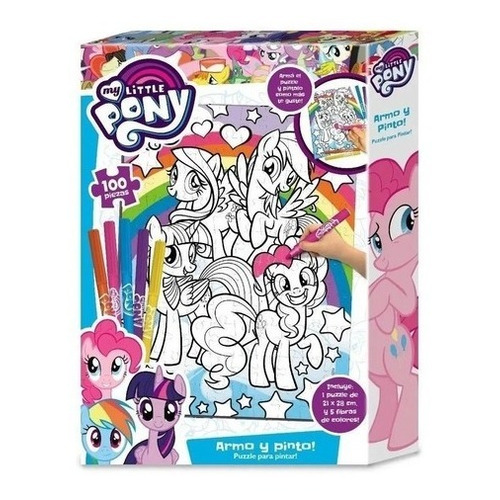 My Little Pony Armo Y Pinto Puzzle 100 Piezas Para Pintar 