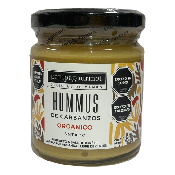 Hummus De Garbanzo Orgánico  Pampa Gourmet 185 Gr