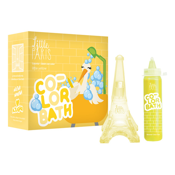 Colonia Bebé Little Paris Little Yellow 50ml +jabon Set
