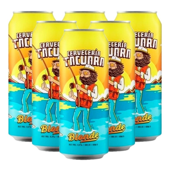 Cerveza Tacuara Blonde Pack X6 Latas